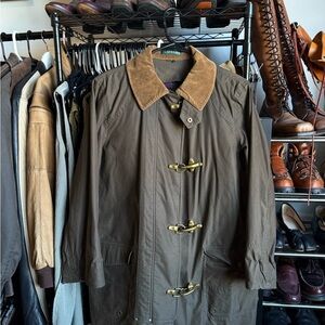 Lauren Ralph Lauren Brown Utility Jacket with Corduroy Collar